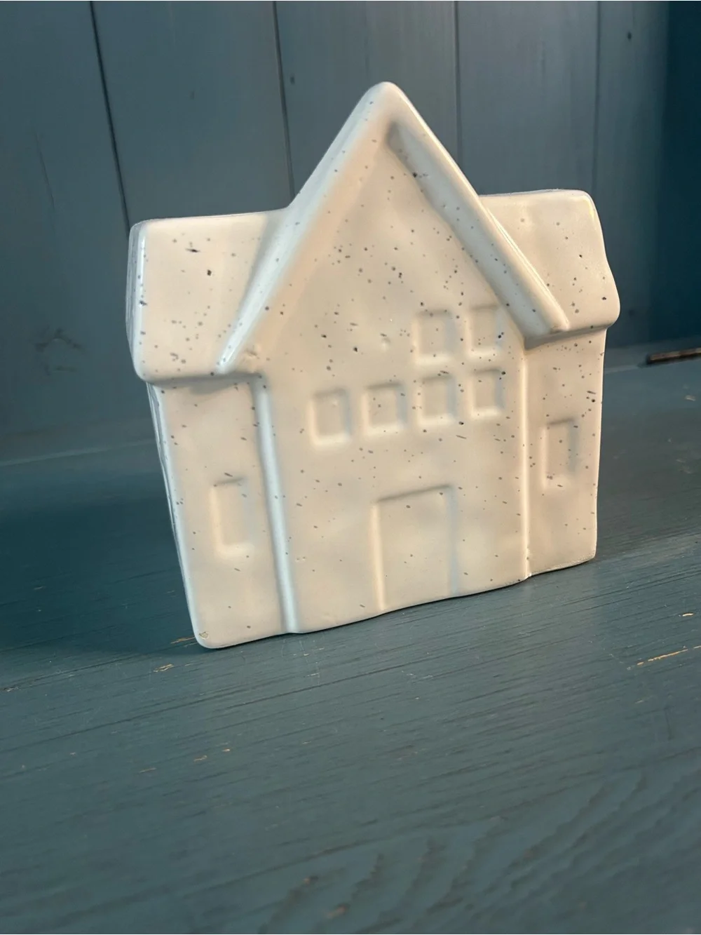 Target Bullseye White Speckled Ceramic House Décor | Planter